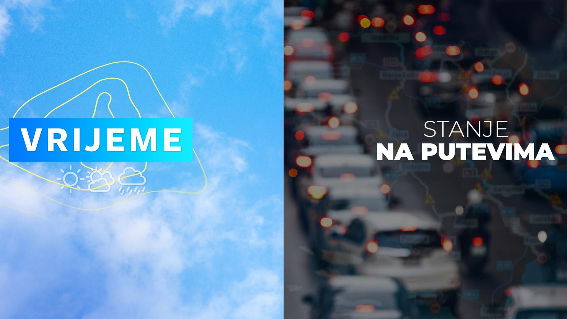 Vremenska prognoza i stanje na putevima