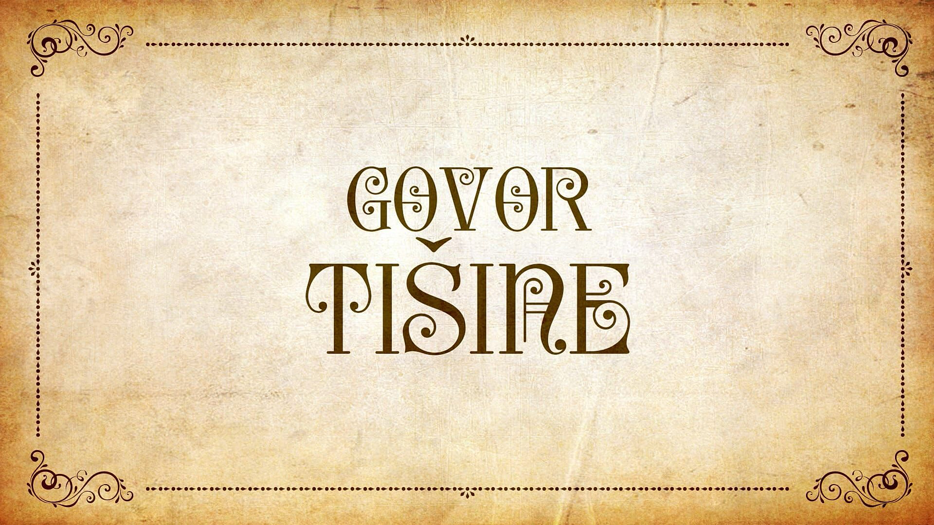 Govor tišine