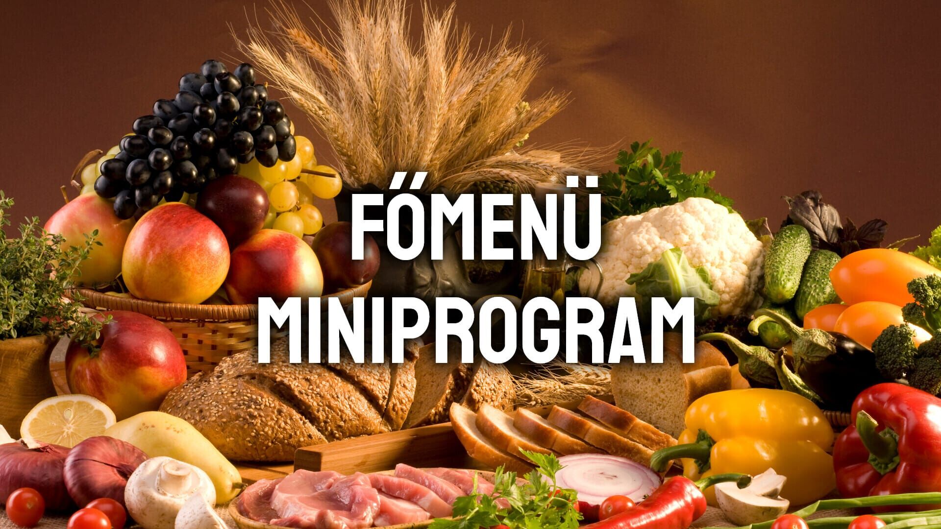 Főmenü - miniprogram